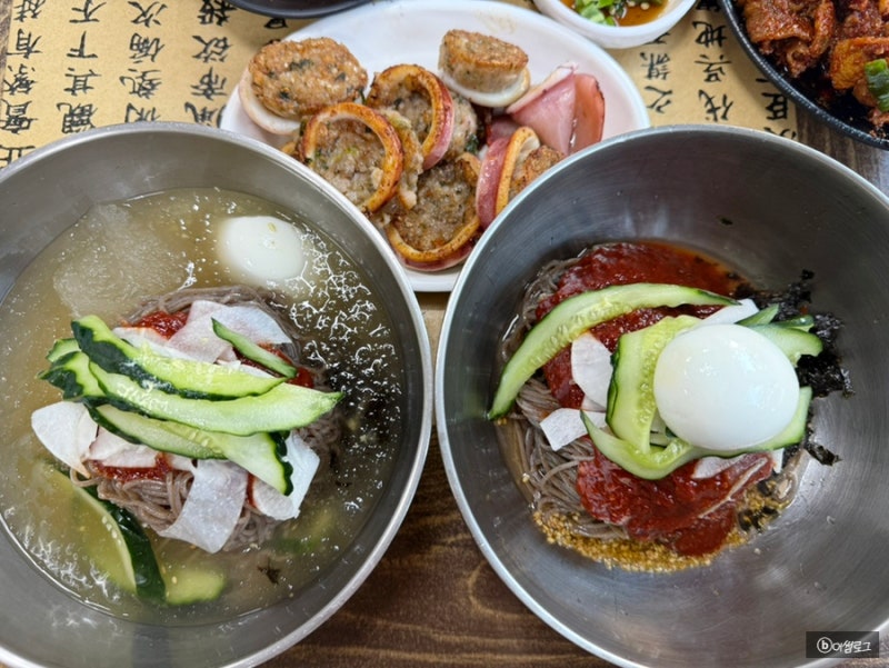 부산 문현 봉평메밀막국수 오징어순대 맛집