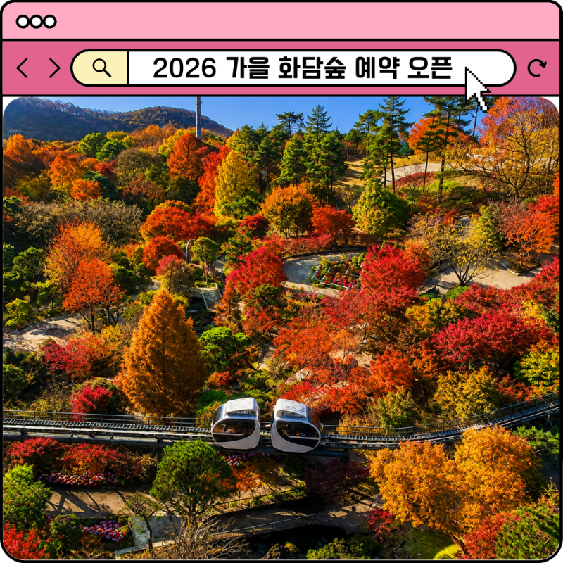 가을 화담숲 단풍 2026 절정 시기 예약 오픈 일정 모노레일 꿀팁