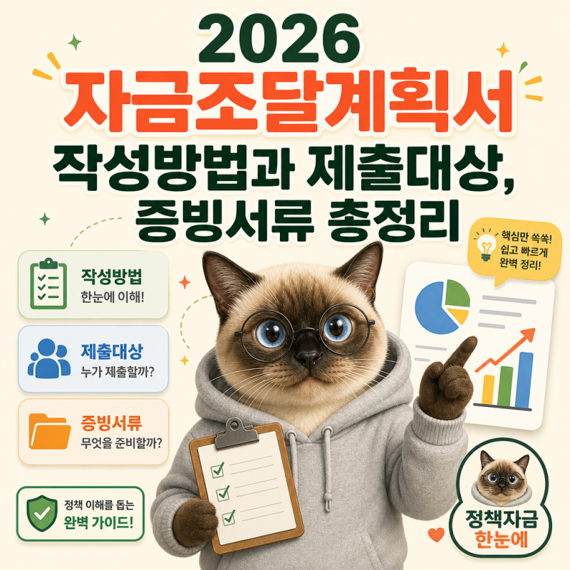 2026 자금조달계획서 작성방법과 제출대상, 증빙서류 총정리