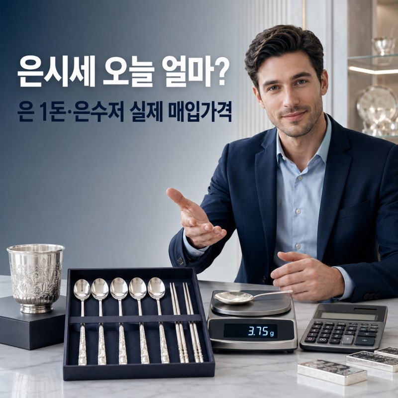 은시세 오늘 얼마? 은수저 팔기 전 실제 매입가격과 체크할 5가지