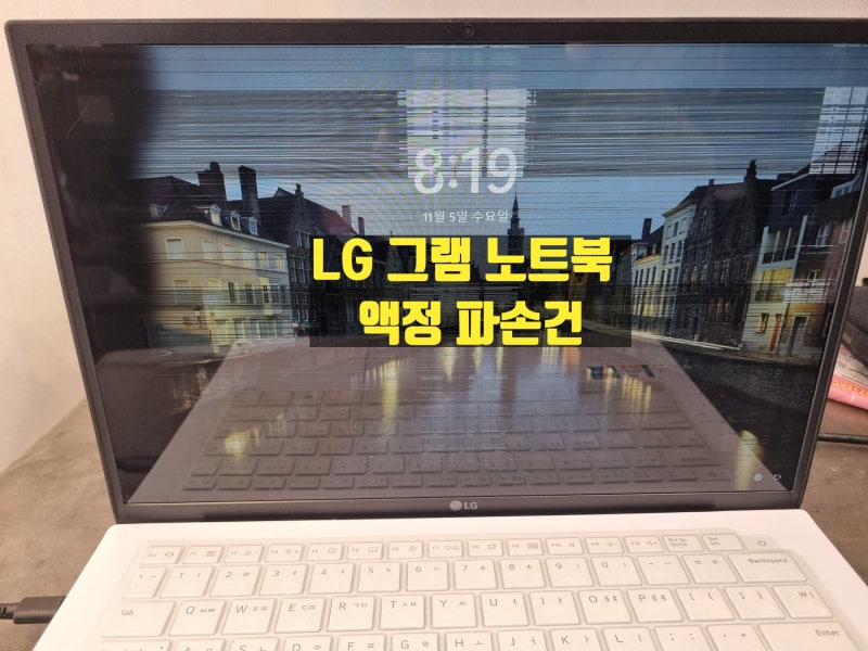 LG 그램 노트북 액정 교체 의뢰건 14ZD95P-GX50K (천호동 노트북 수리)