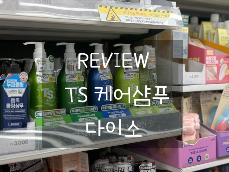 [다이소]다이소에 TS샴푸가? 탈모케어샴푸 가격부터 성분까지 직접 구매 후기