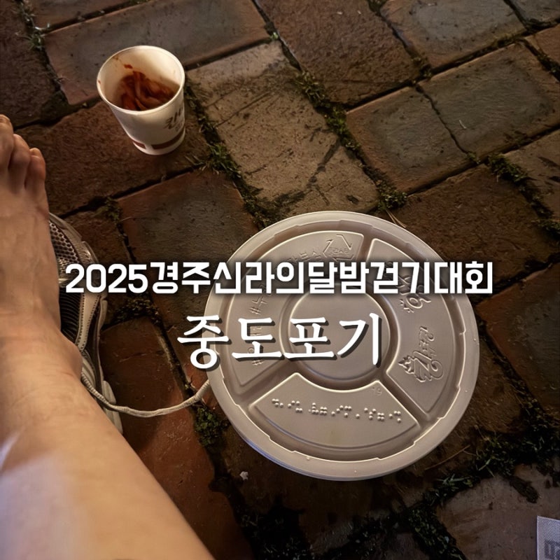 2025년 경주 신라의 달밤 165리 걷기 , 완보하지 못한 후기