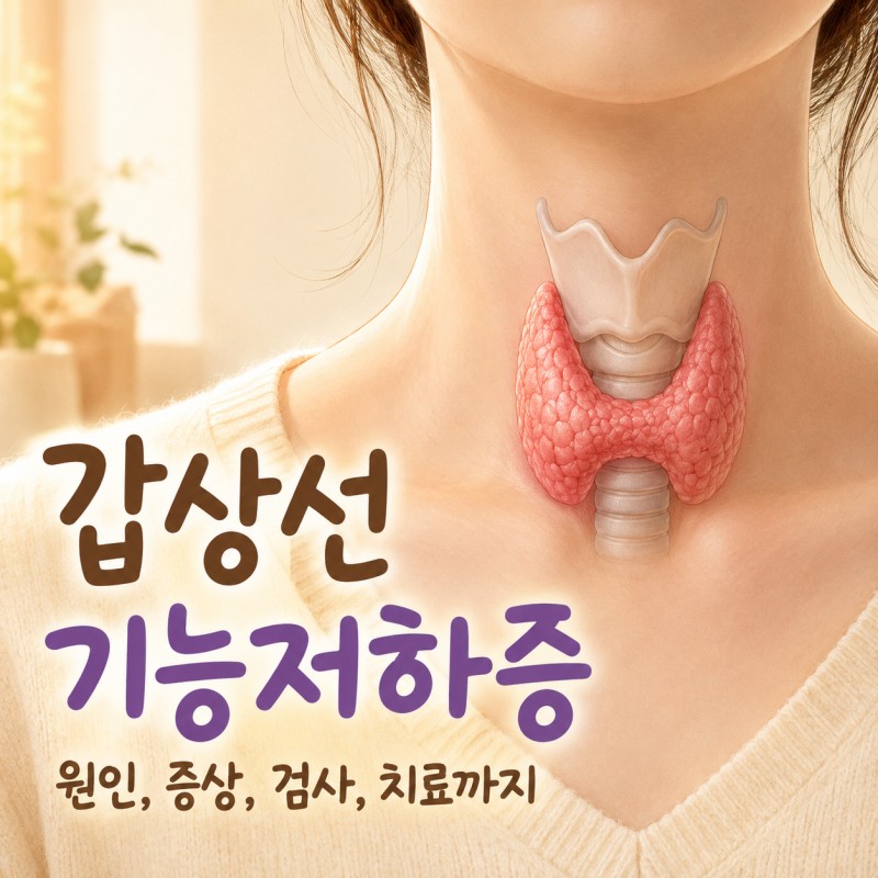 [갑상선기능저하증이란?] 원인부터 증상, 검사, 치료까지!