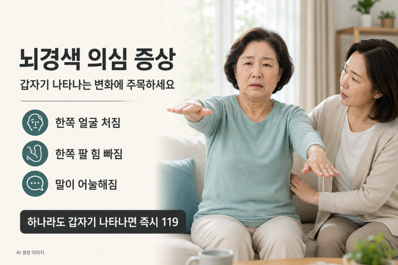 뇌경색 전조증상 8가지, 골든타임 4.5시간 놓치지 않으려면