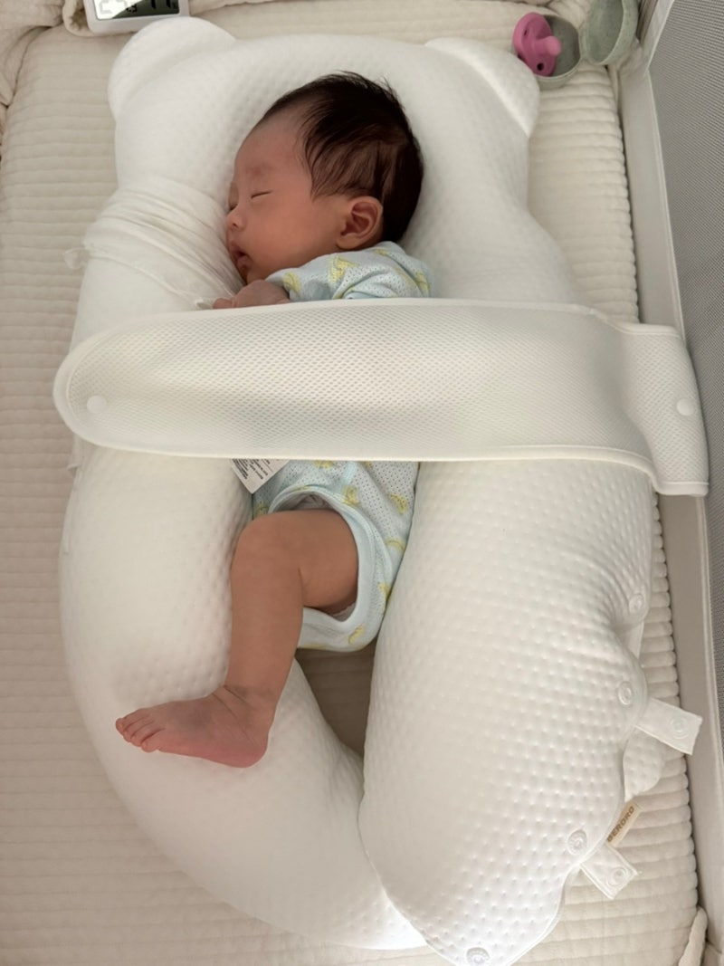 신생아 허그곰 옆잠베개 쓰고 광명 찾은 후기 (+깨끗하게 쓰는 꿀팁)