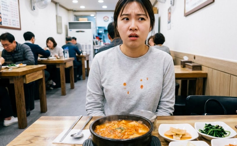김치국물 얼룩 제거, 외식 중 옷에 튀었다면 처음 10분에 할 3가지