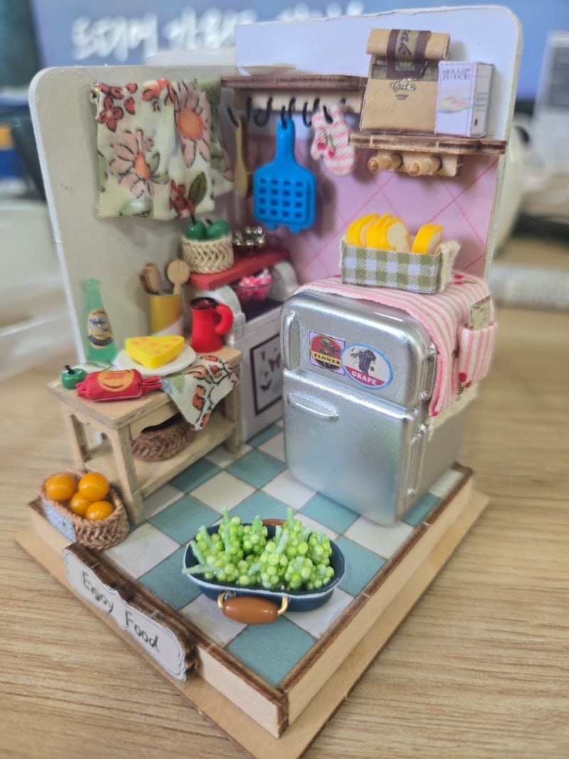 DIY 미니어처 하우스 만들기 집콕 힐링취미 미니어처 주방