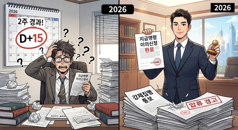 2026 : 지급명령 이의신청서 작성방법, 2주를 놓치면 압류까지 달라지는 핵심 기준