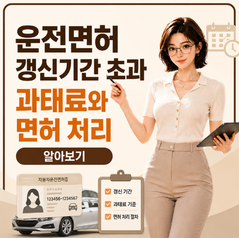 운전면허 갱신기간 초과｜과태료와 면허 처리 알아보기