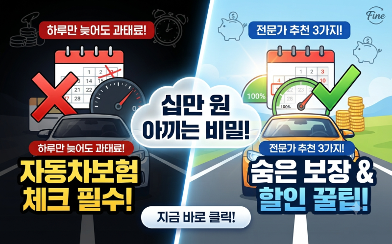 "내 차 보험료, 만기일 대충 넘기면 십만 원 날립니다! 전문가가 알려주는 자동차보험 숨은 ....