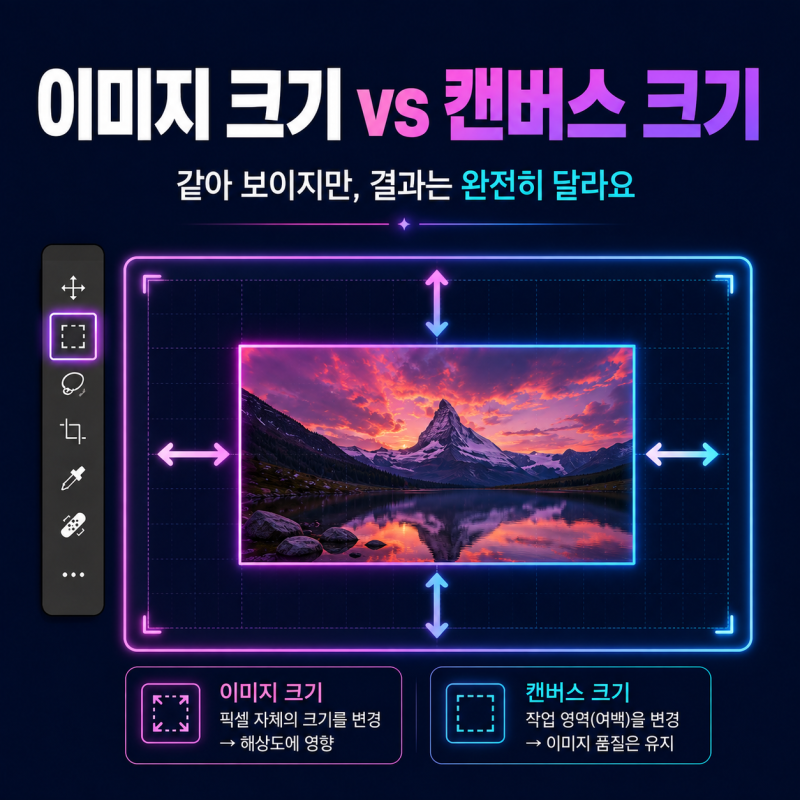 포토샵 이미지 크기 조절, 사진 품질을 지키는 쉬운 방법