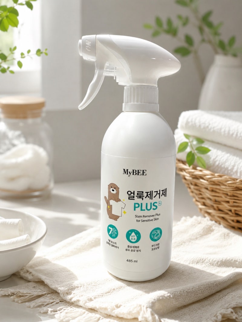 [살림템 추천] 초등학생 옷 ,가방 얼룩 순삭! 중성 프리워시 '마이비 얼룩제거제 플러스'