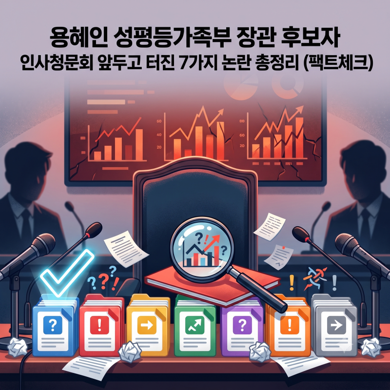 용혜인 성평등가족부 장관 후보자, 인사청문회 앞두고 터진 7가지 논란 총정리 (팩트체크)