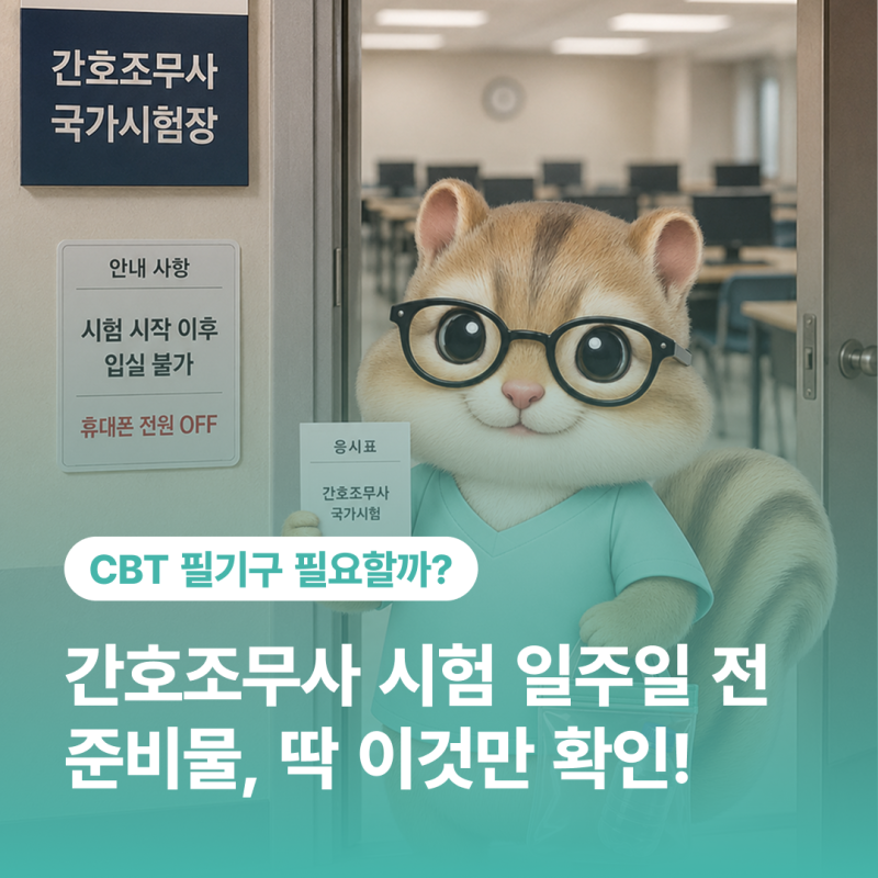 2026 간호조무사 시험 준비물 총정리｜CBT 필기구 필요할까? 신분증·응시표 체크리스트