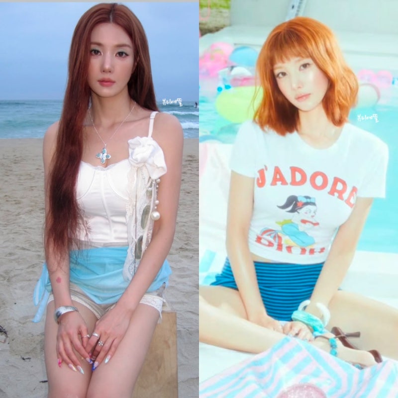 “워터밤 여신 타이틀 내려놓았다?” 권은비, 오렌지 염색+단발 헤어스타일 변신으로 '확' 바....