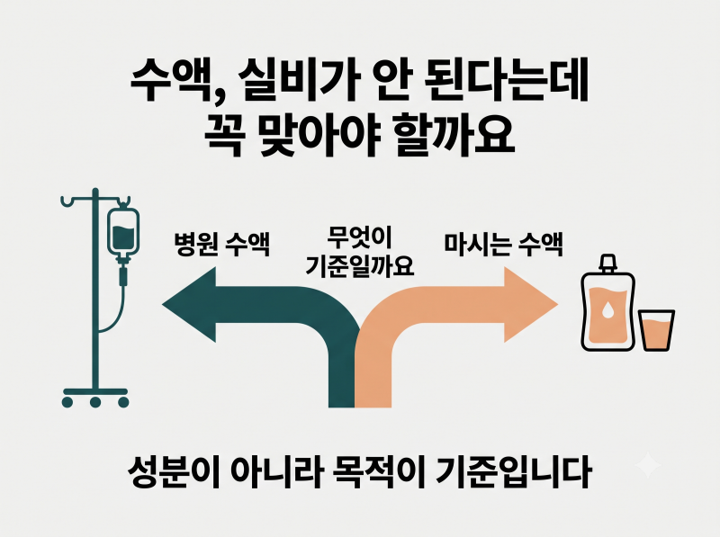 분당 수액, 실비가 안 된다는데 꼭 맞아야 할까요?