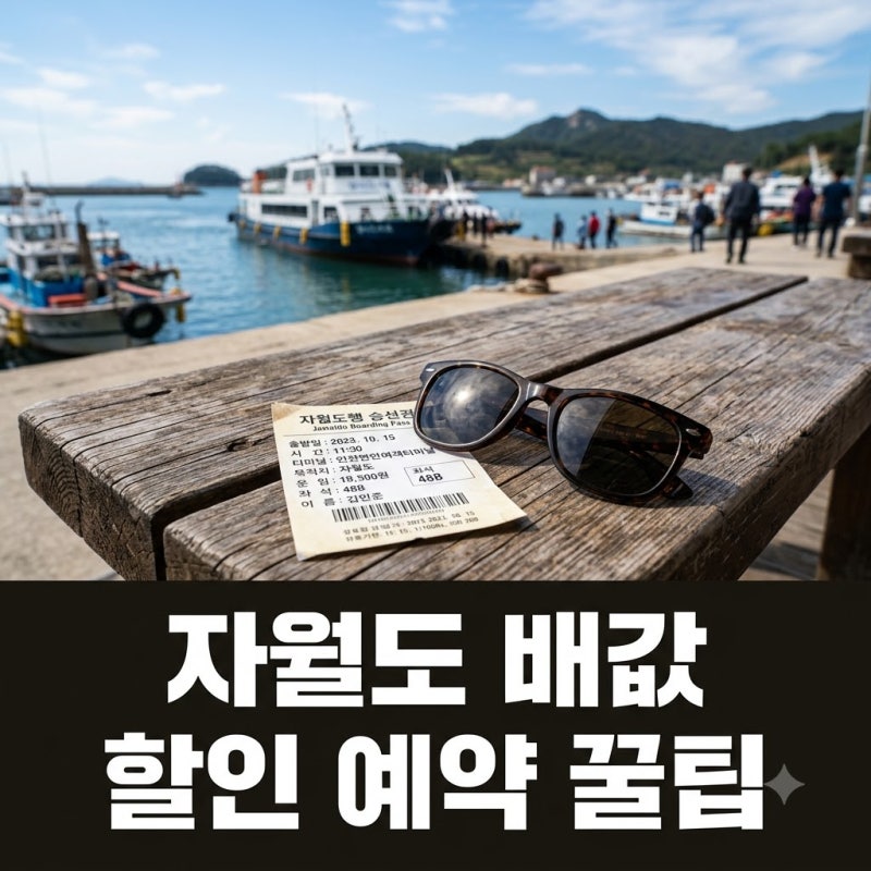 "왕복 2만원대?" 자월도 배값 싸게 예약하는 의외의 방법..