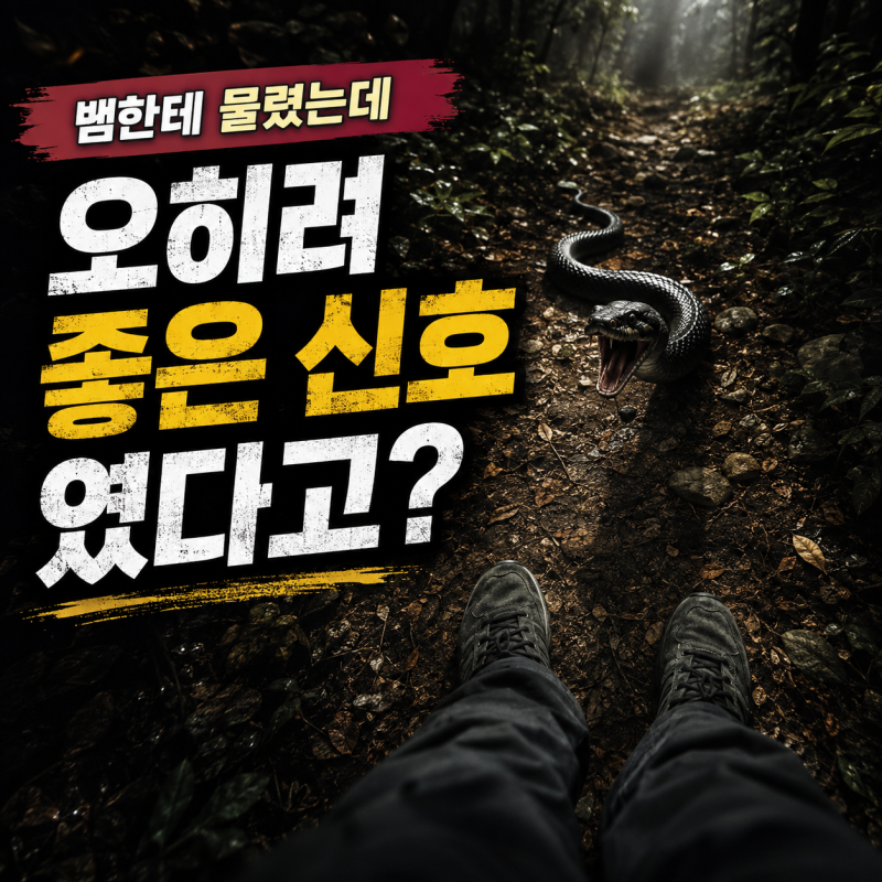 뱀에게 물리는 꿈, 부위별로 재물운이 달라요