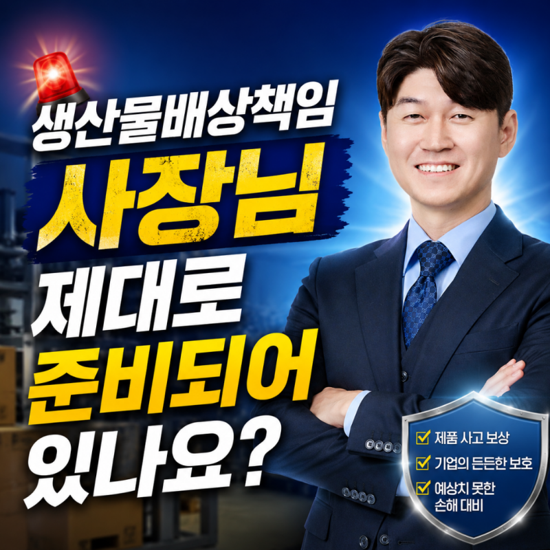 생산물배상책임 사장님 제대로 준비되어 있나요?