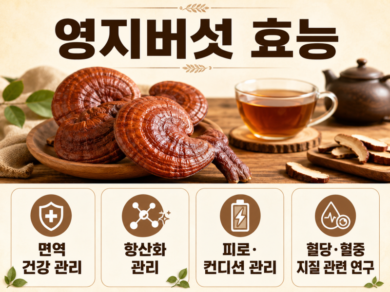 불로초라 불린 영지버섯 효능, 먹는법과 부작용 총정리