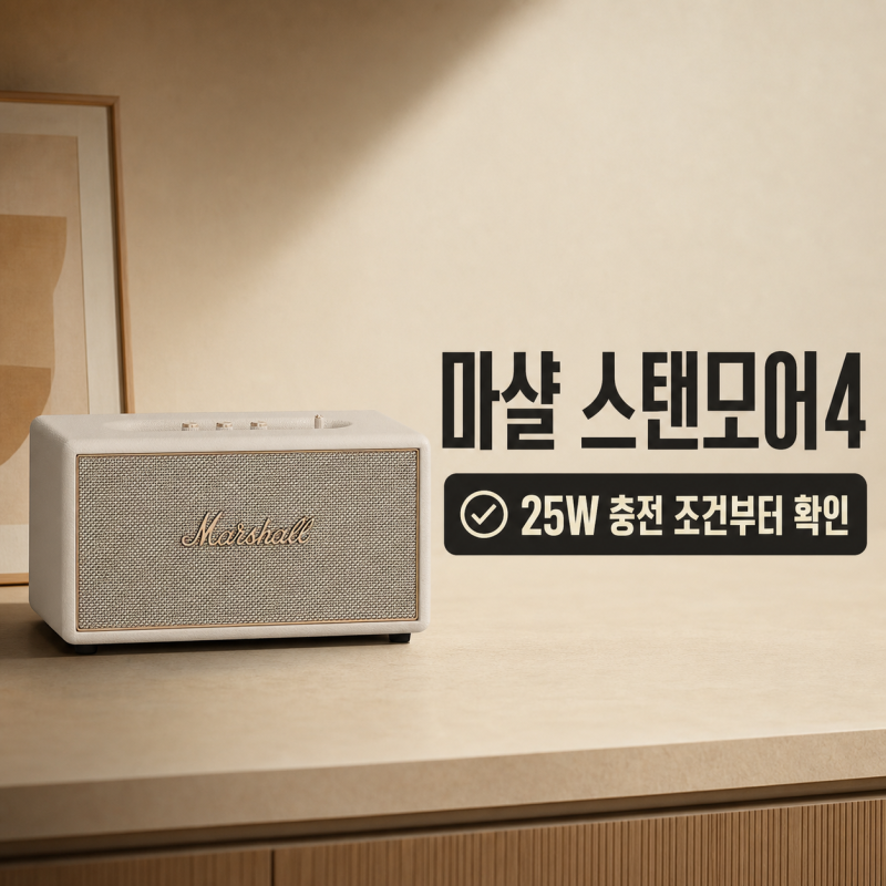 마샬 스탠모어4와 액톤4, 드라이버·음압·무게 차이 비교