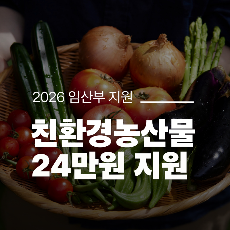 2026 임산부 친환경농산물 꾸러미 신청방법｜24만원 지원, 우리 지역도 될까?