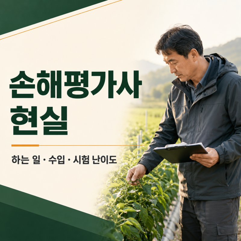 손해평가사 현실은 어떨까? 하는 일·연봉·시험 난이도 총정리