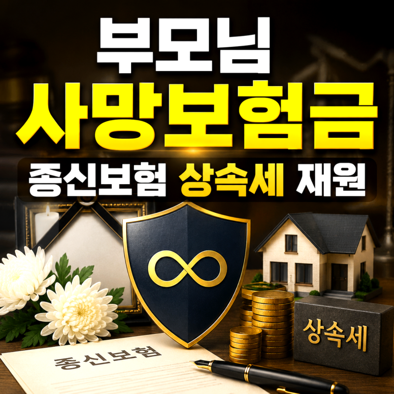 부모님 사망보험금 상속세 재원 준비, 70대도 가입되는 종신보험