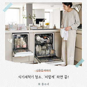 LG 삼성 식기세척기 청소, “몇 년째 그냥 쓰세요?” 식세기 물비린내 해결 팁