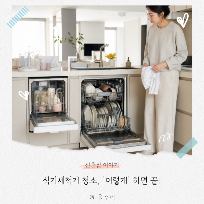 LG 삼성 식기세척기 청소, “몇 년째 그냥 쓰세요?” 식세기 물비린내 해결 팁