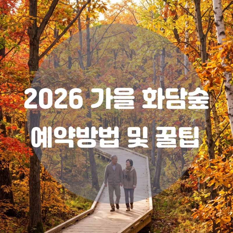 2026 가을 화담숲 예약방법 이걸로 끝입니다! 셔틀버스·주차장·코스 완벽 가이드
