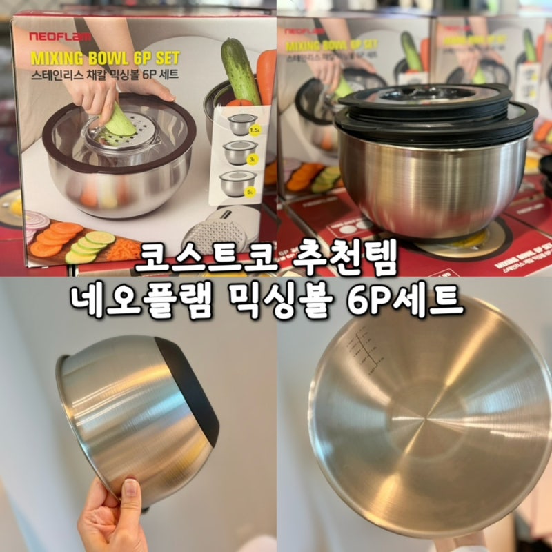 코스트코 내돈내산 추천템 네오플램 스테인리스 채칼 믹싱볼6p 세트 6개월 사용후기
