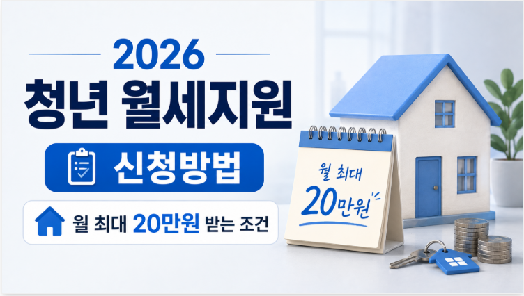 2026 청년 월세지원 신청방법 | 월 최대 20만원 조건·9월 선정결과 확인