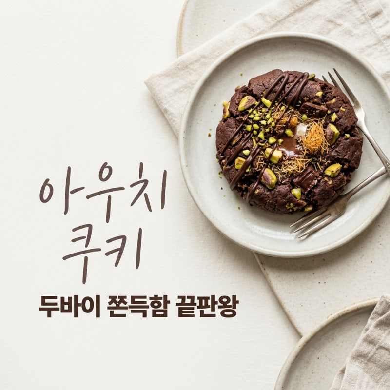 아우치 쿠키 두바이 쫀득 쿠키 가격 구매팁 보관방법 완벽정리