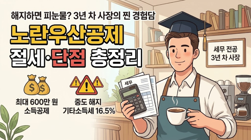 노란우산공제, 해지하면 손해? 세무 전공 사장이 팩트로 정리한 절세·단점 총정리