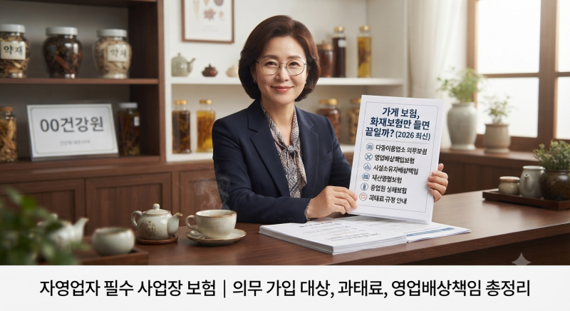 가게 보험, 건강원 사장이 직접 알아봤습니다 — 자영업자라면 꼭 알아야 할 사업장 보험