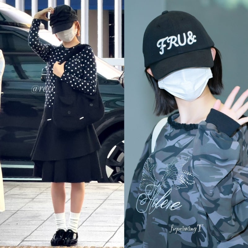 IVE Rei's Contrasting Autumn Airport Looks!