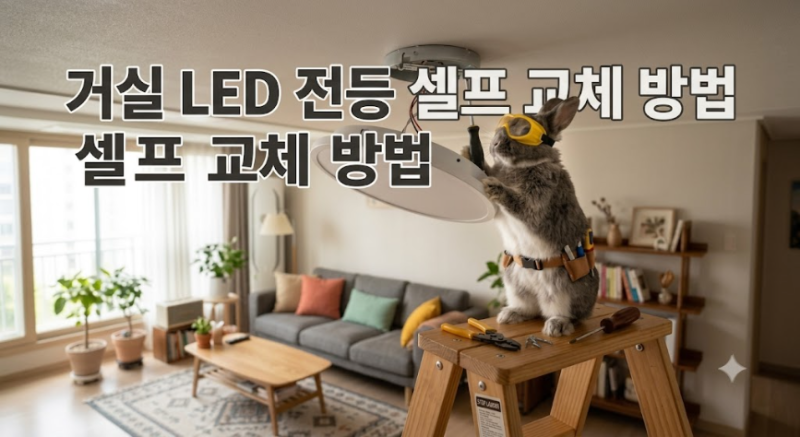 led 전등 셀프 교체 방법! 누구나 쉽게 따라하는 diy후기
