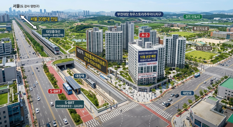 서울 20분대 접근성, 부천대장 하우스토리 디센트 10월 공공분양 핵심 정보 정리
