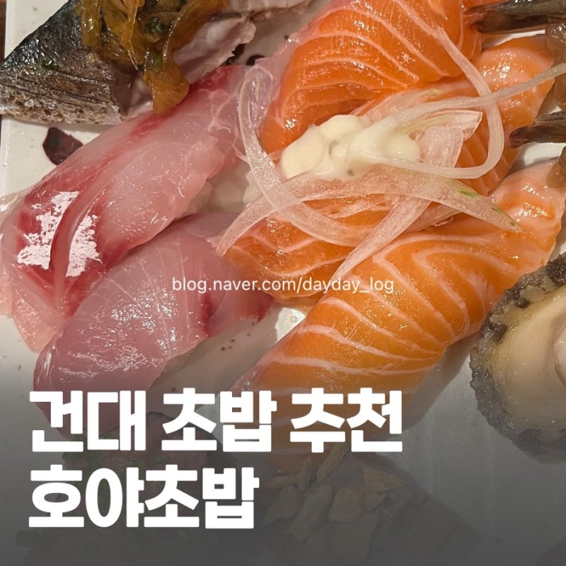 건대입구역 초밥 추천 호야초밥참치 본점 두툼한 초밥 후기