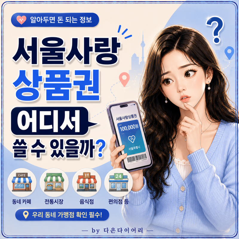 2026 서울사랑상품권 쓰지? 구매방법·사용처 확인
