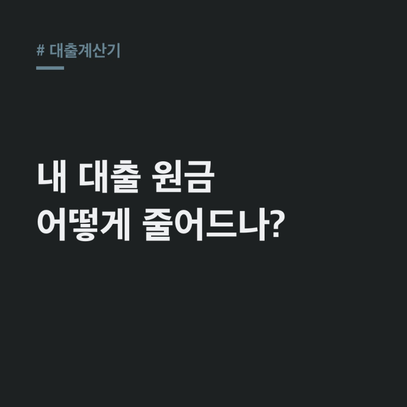 대출계산기 이자, 상환 방식별 월 납입액 원금 예측