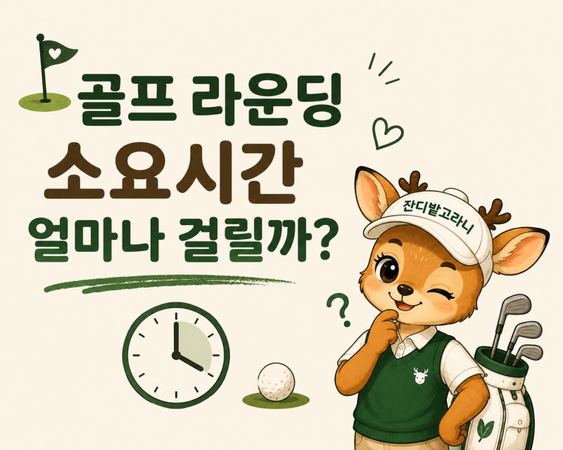 첫 골프 라운딩 소요시간 얼마나 걸릴까? 18홀 시간부터 티오프까지 총정리