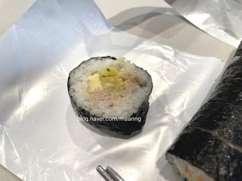 참치와 명란마요의 만남, GS25 참치명란마요김밥 먹어본 후기 - 칼로리 영양정보 및 맛 평가 ....