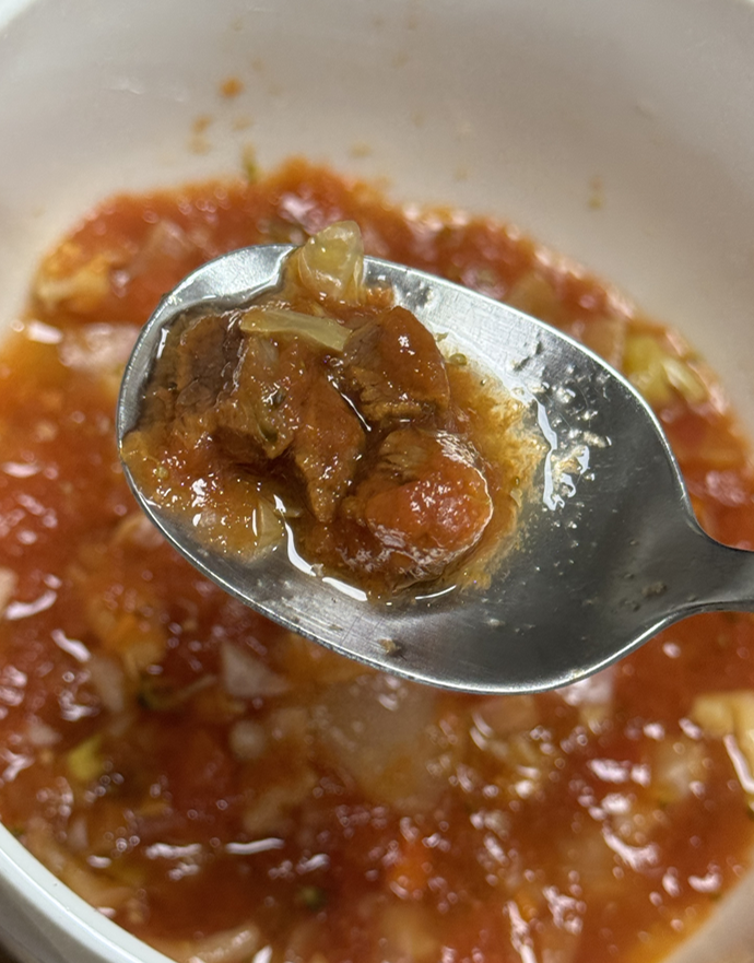 한끼통살 리얼 마녀스프 토마토&비프 후기