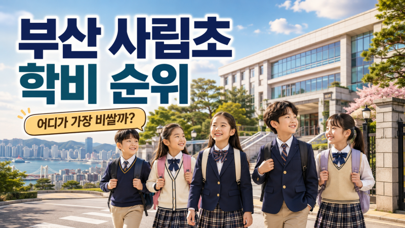 부산 사립초등학교 도대체 얼마나 비싸나?