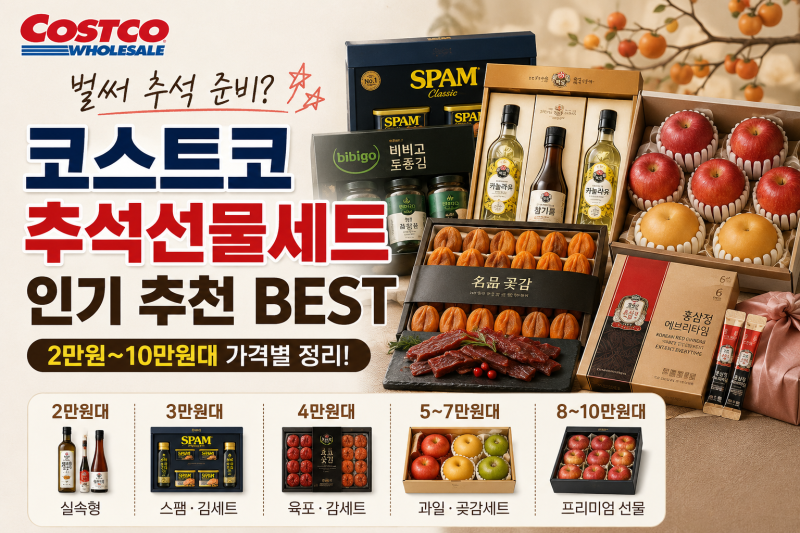 “이 가격에 이 구성이?” 코스트코 추석선물세트 추천 BEST 10…2만원부터 10만원까지