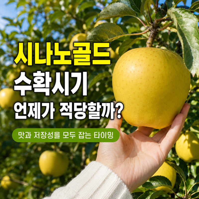 시나노골드 수확시기 언제가 적당할까