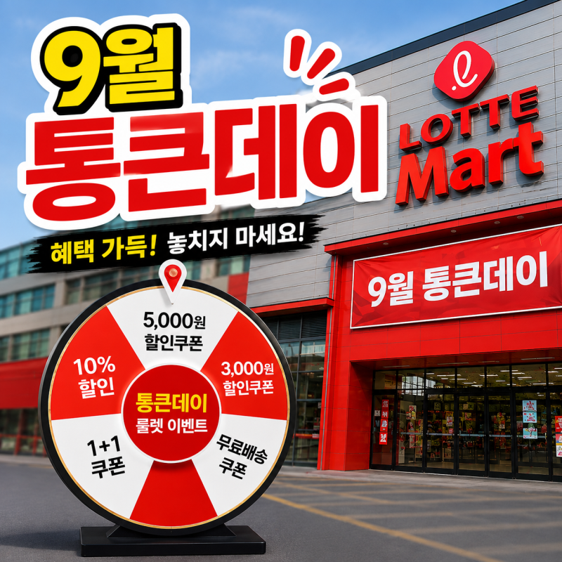 롯데마트 9월 전단 통큰데이 할인 총정리｜여수 여천점 아기간식 기저귀 행사까지